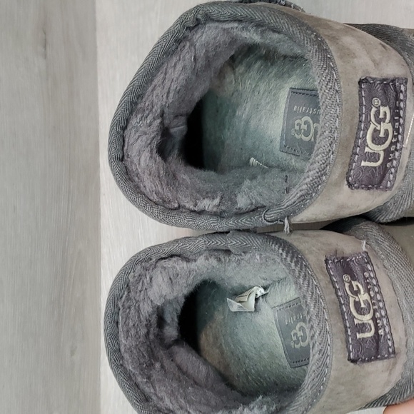 Ugg Australia Women Leather Sheepskin Clogs platform Slippers shoes sz 7 - Picture 10 of 13